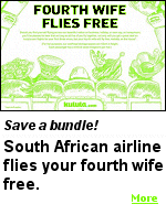 South Africa�s president Jacob Zuma recently married his fourth wife and the Kulula Airlines deal appears to be playing on that event.